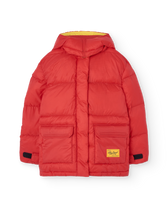 Red Lemur Puffer Jacket PRODUCT FRONT
