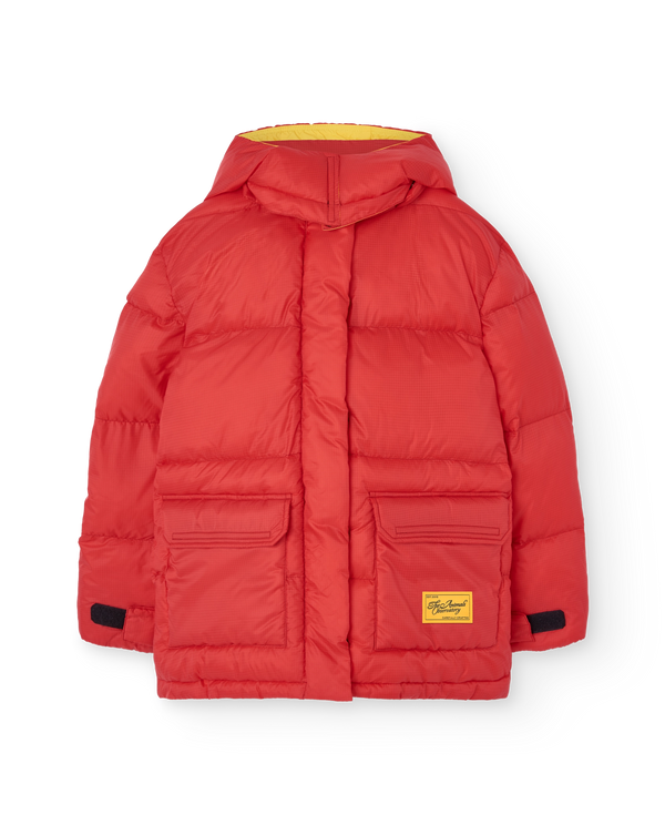 Red Lemur Puffer Jacket PRODUCT FRONT