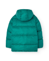 Green Lemur Puffer Jacket PRODUCT BACK