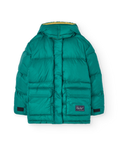 Green Lemur Puffer Jacket PRODUCT FRONT
