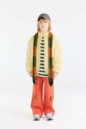 Yellow Crocodile Puffer Jacket MODEL FRONT