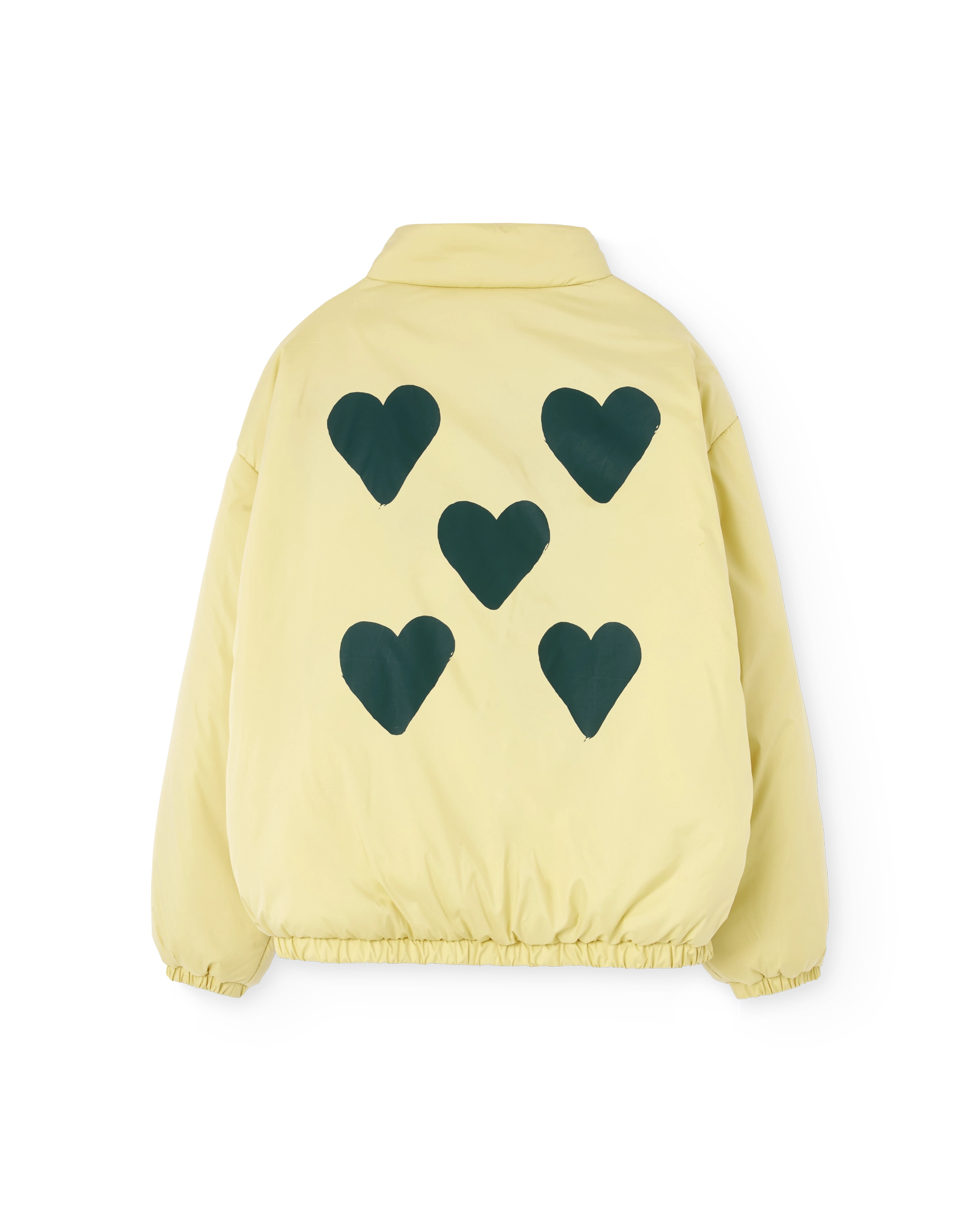 Yellow Crocodile Puffer Jacket PRODUCT BACK