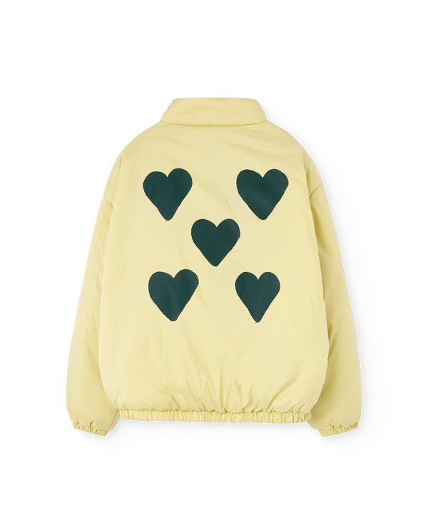 Yellow Crocodile Puffer Jacket PRODUCT BACK