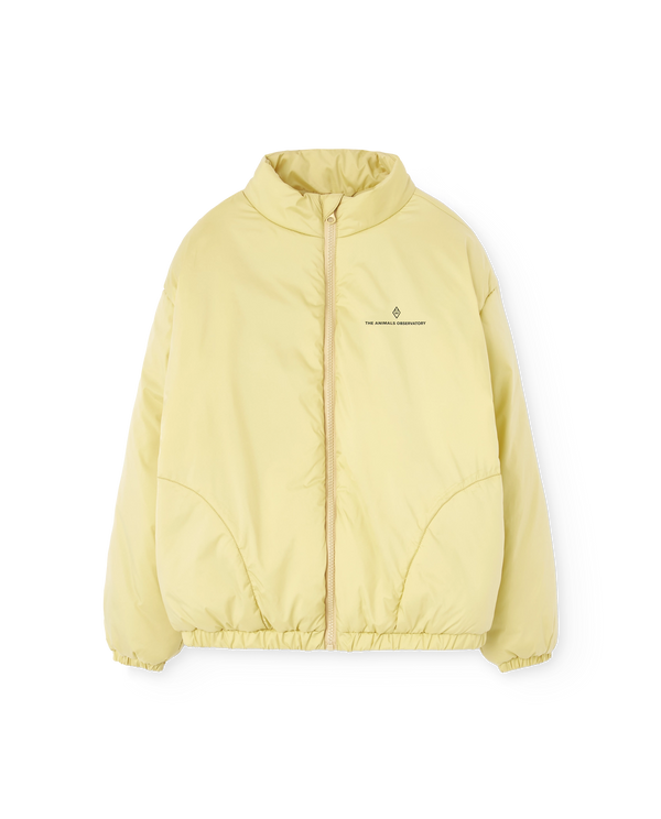 Yellow Crocodile Puffer Jacket PRODUCT FRONT