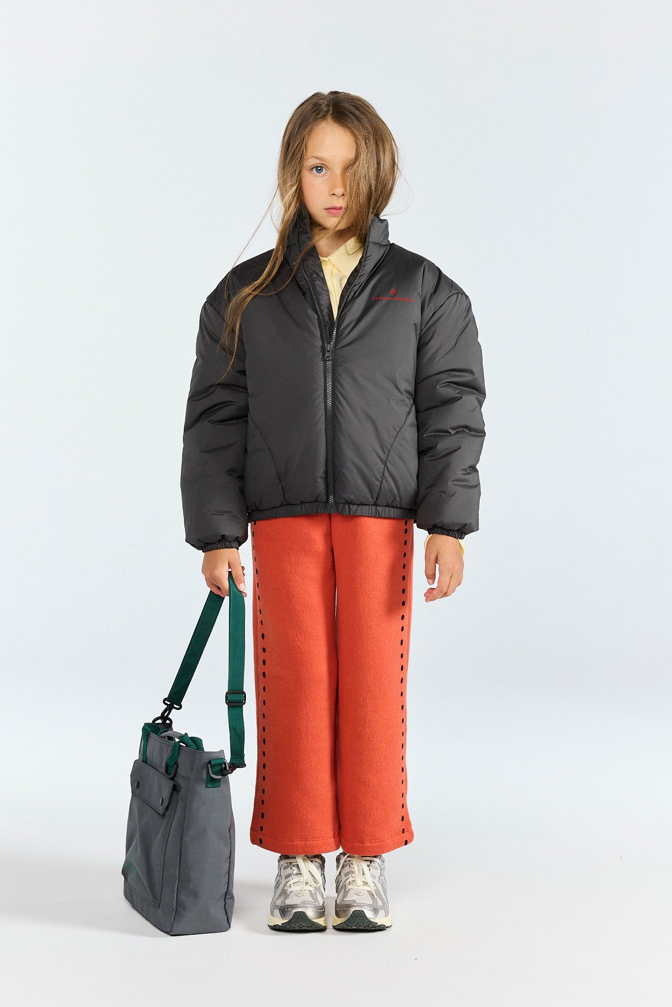 Grey Crocodile Puffer Jacket