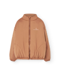 Almond Crocodile Puffer Jacket