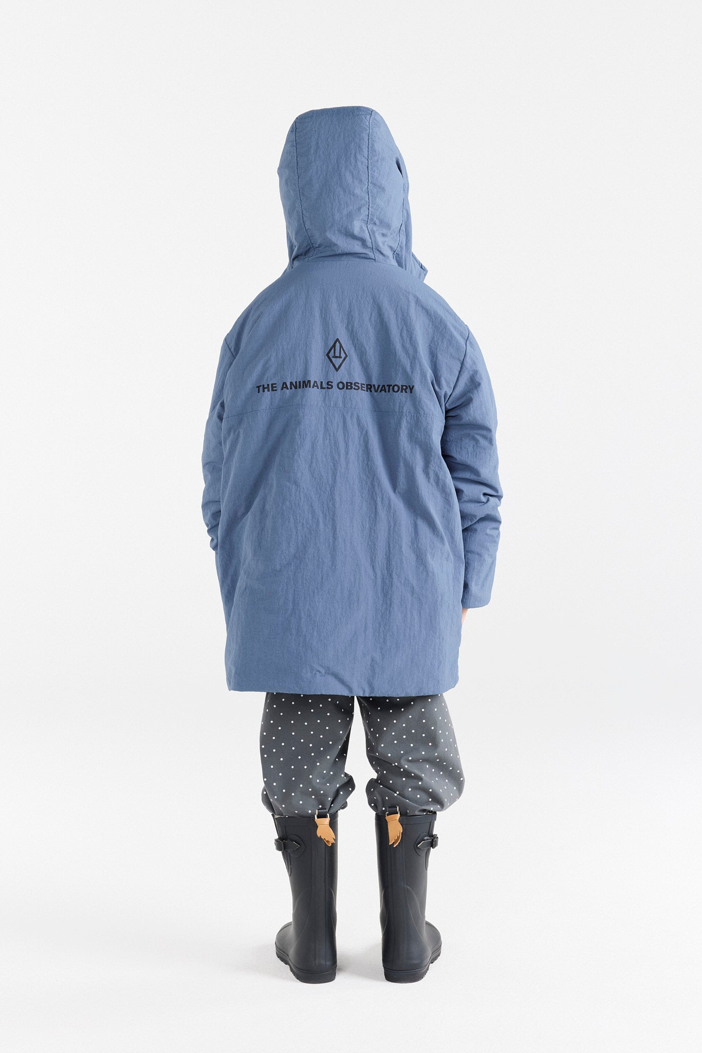 Blue-grey Lion Jacket MODEL BACK