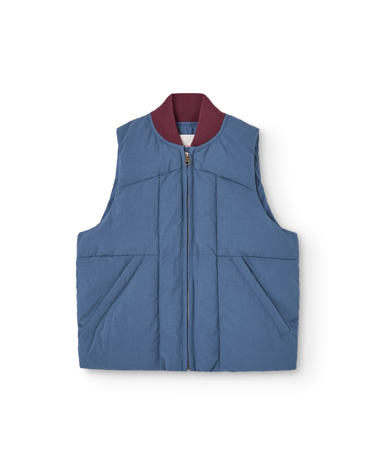 Blue-Grey Lobster Puffer Vest COVER