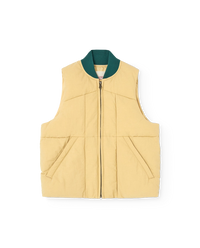 Soft Brown Lobster Puffer Vest COVER
