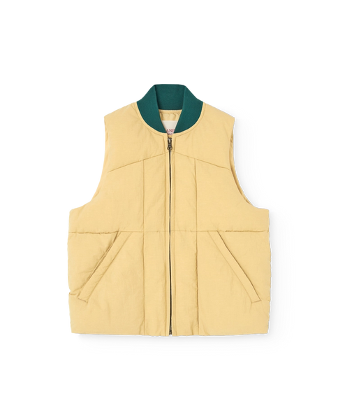 Soft Brown Lobster Puffer Vest | The Animals Observatory