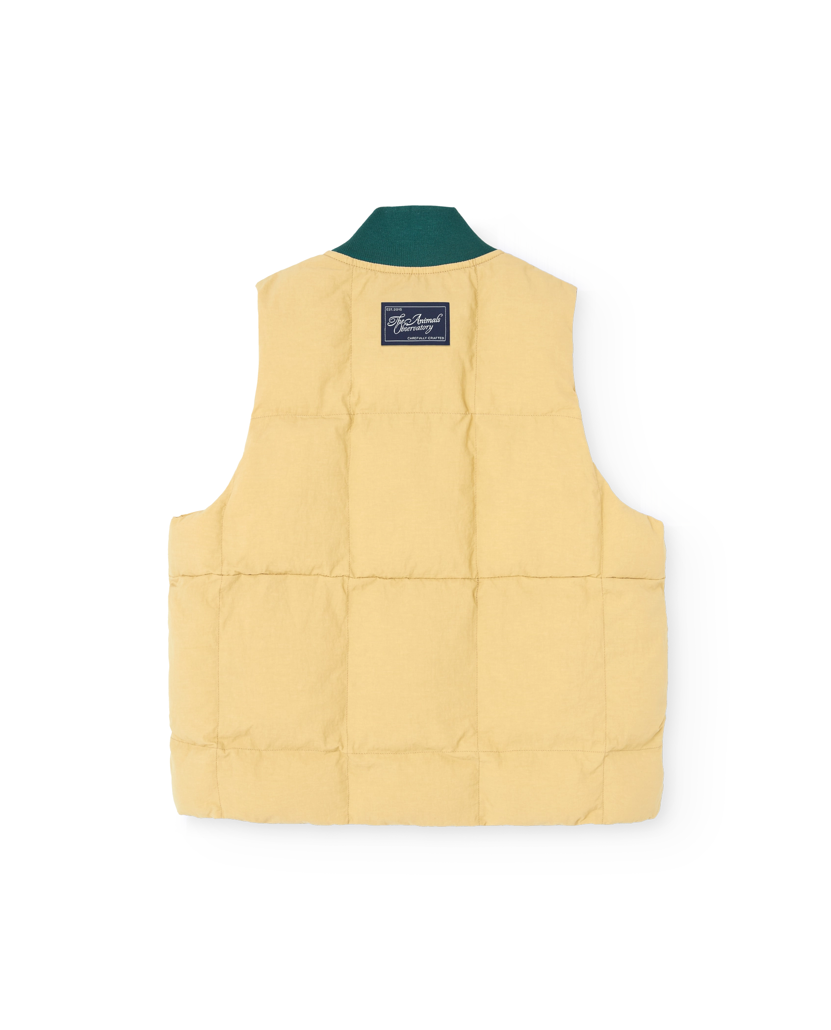 Soft Brown Lobster Puffer Vest PRODUCT BACK