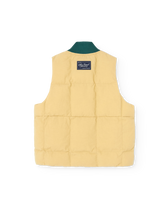 Soft Brown Lobster Puffer Vest PRODUCT BACK