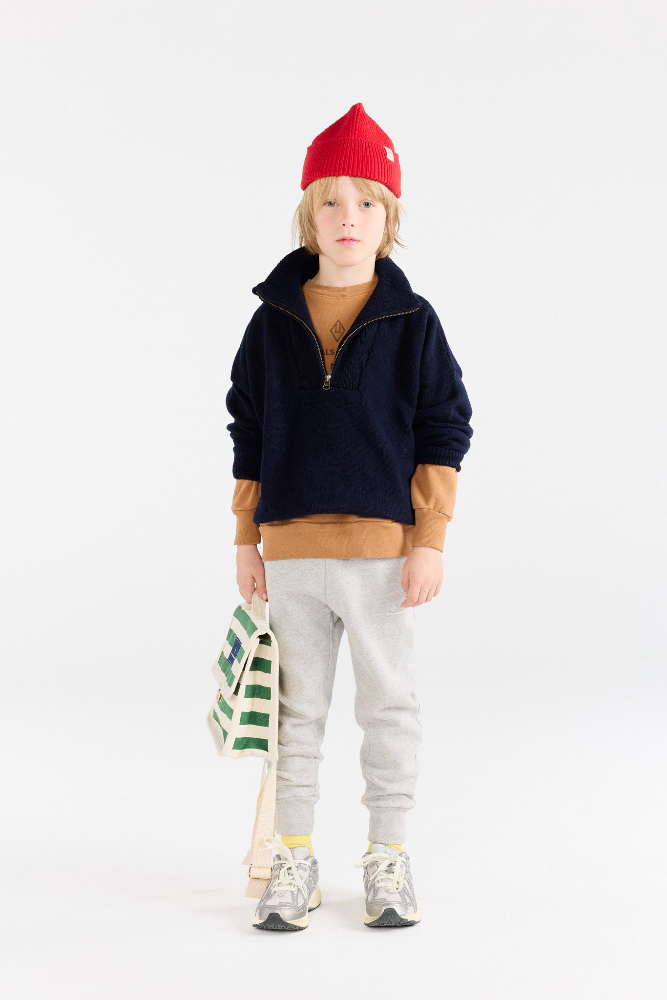 Navy Nilgai Sweater MODEL FRONT