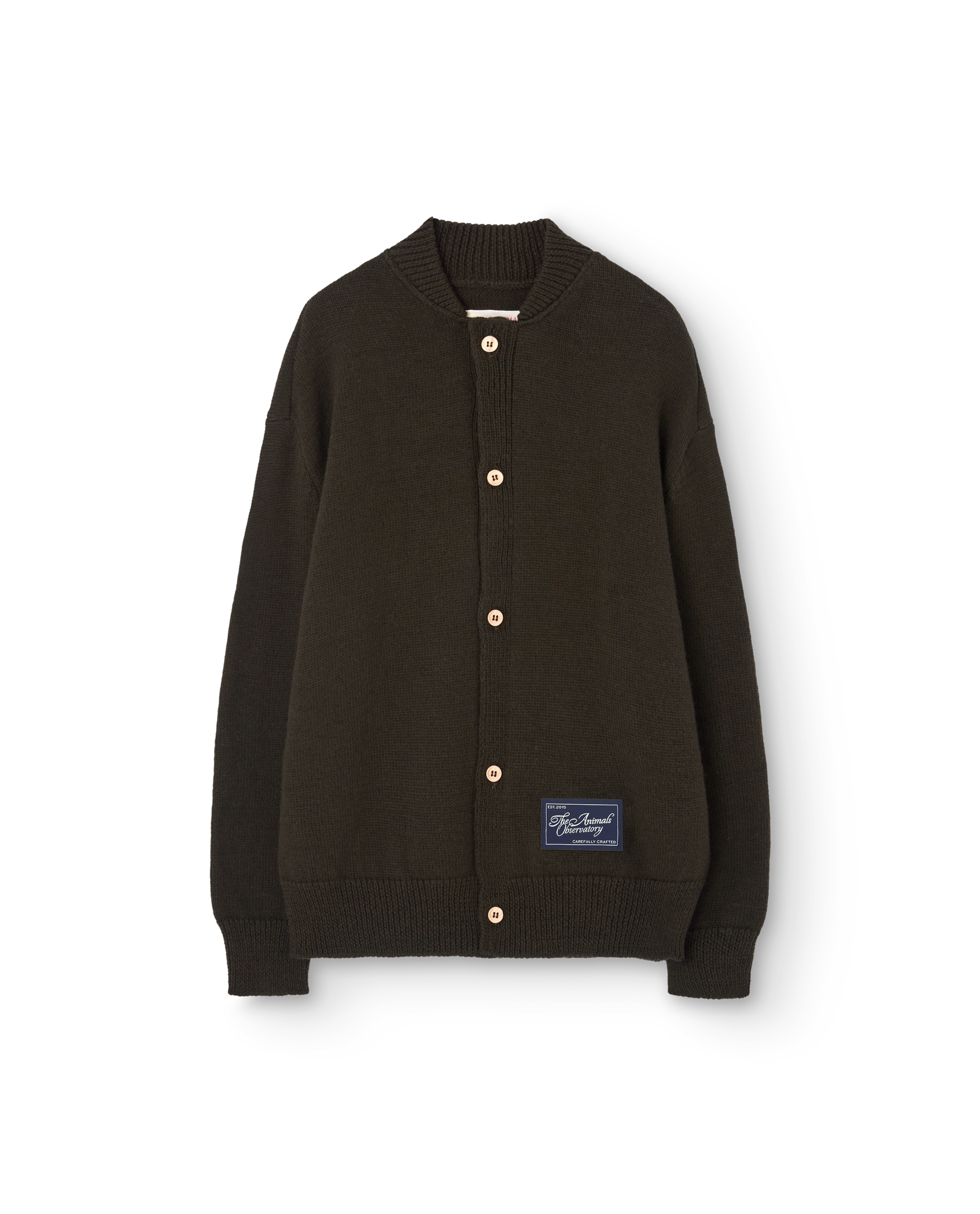 Dark Olive Gecko Cardigan PRODUCT FRONT