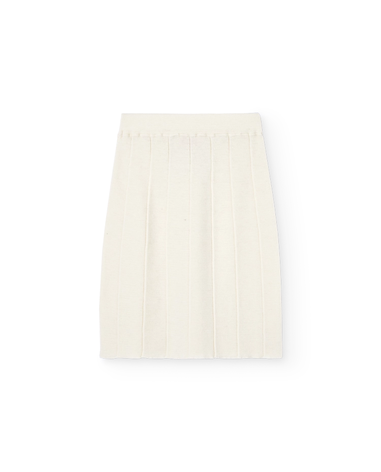 Ecru Lynx Knit Skirt COVER