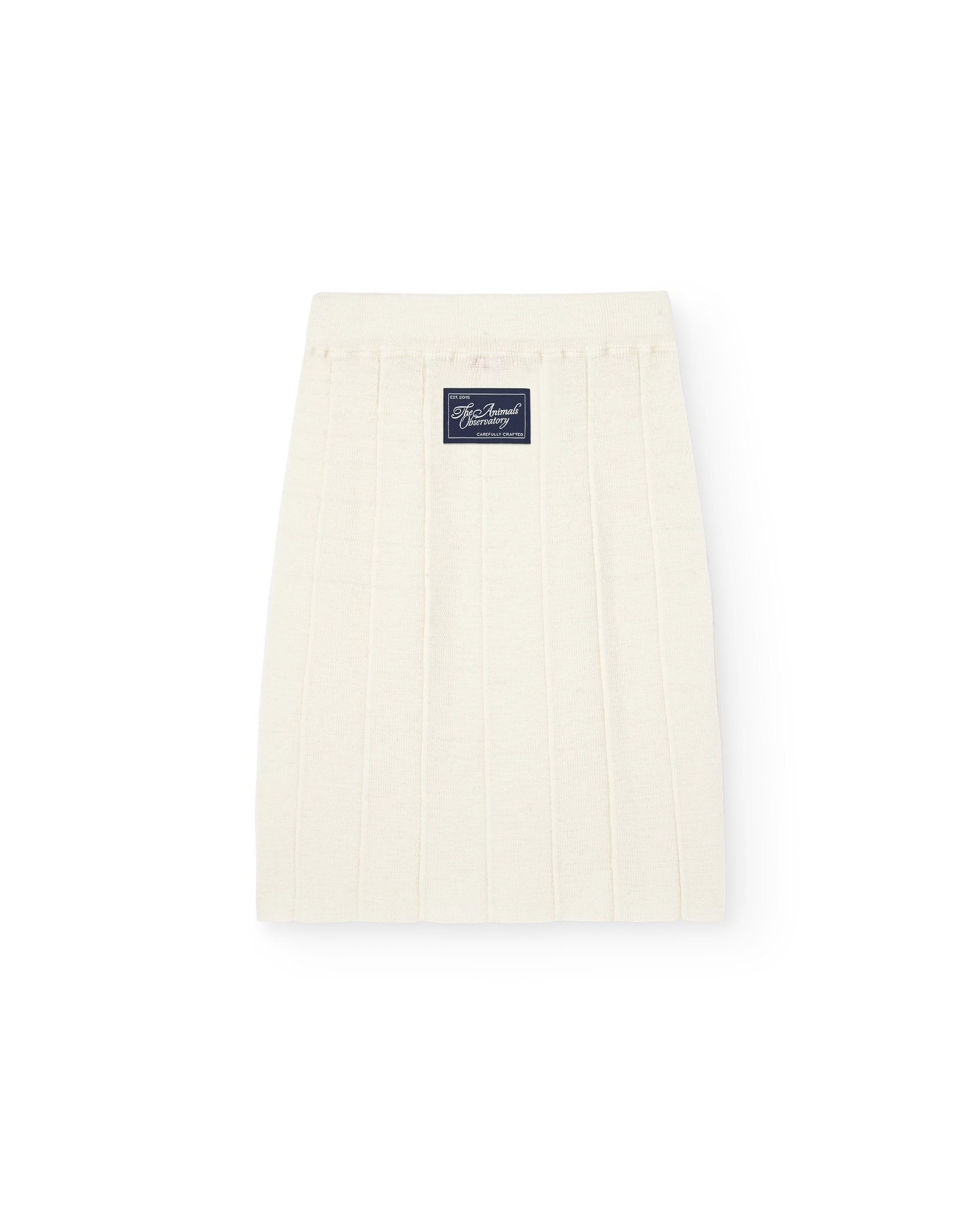 Ecru Lynx Knit Skirt PRODUCT BACK