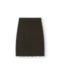 Dark Olive Lynx Knit Skirt