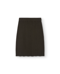 Dark Olive Lynx Knit Skirt COVER