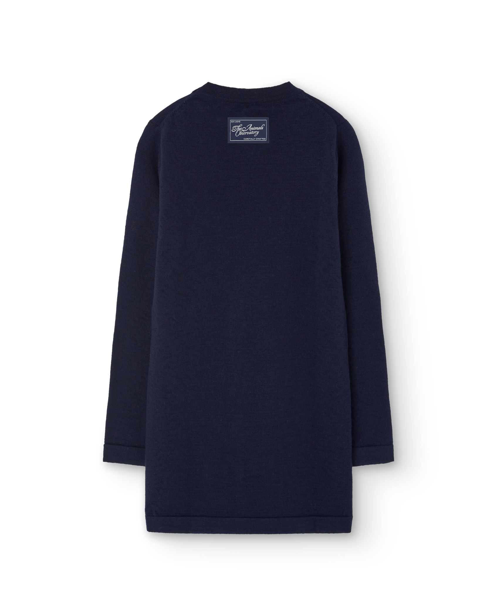 Navy Mussel Knit Dress PRODUCT BACK