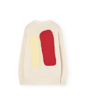Ecru Toucan Cardigan PRODUCT BACK