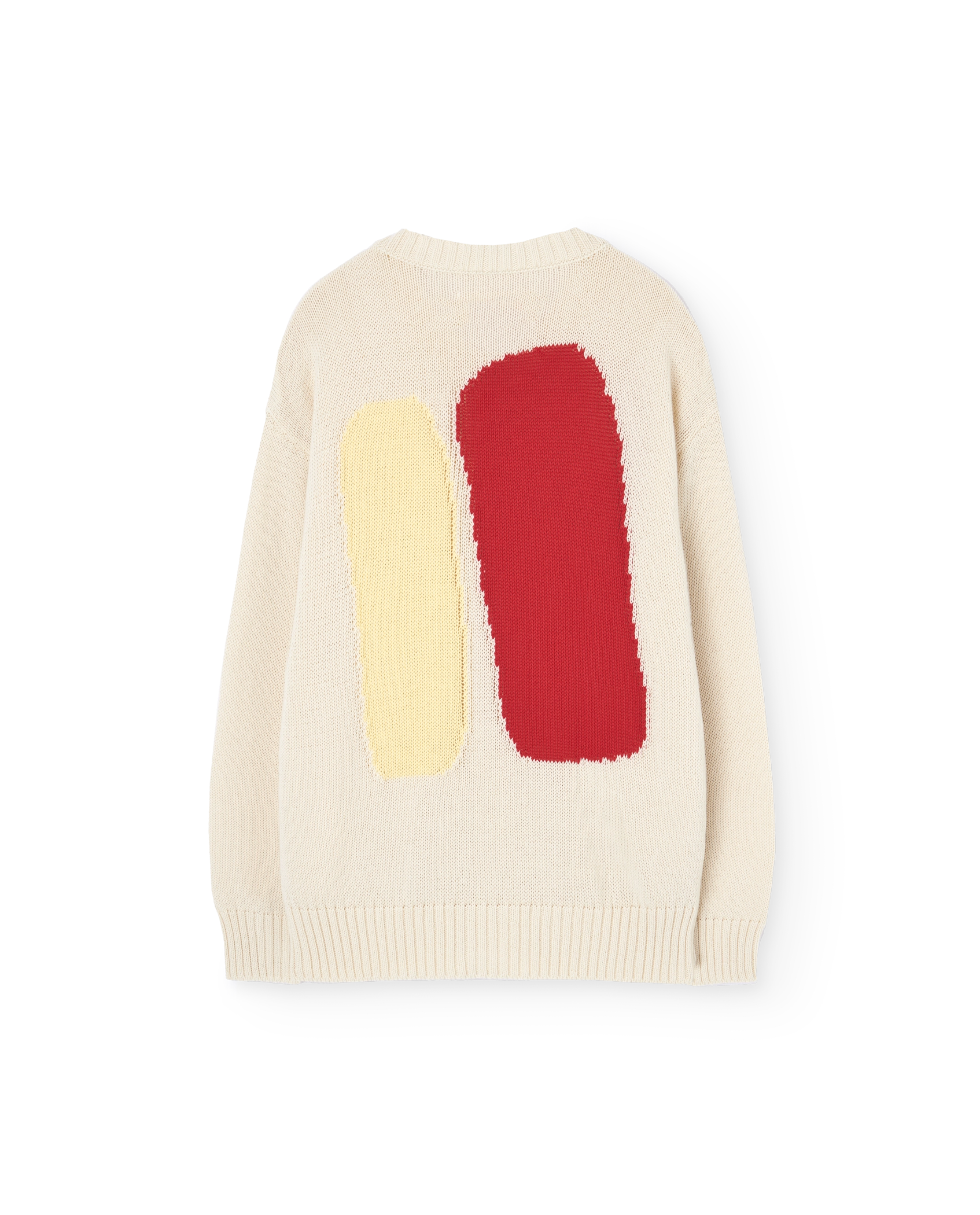 Ecru Toucan Cardigan PRODUCT BACK