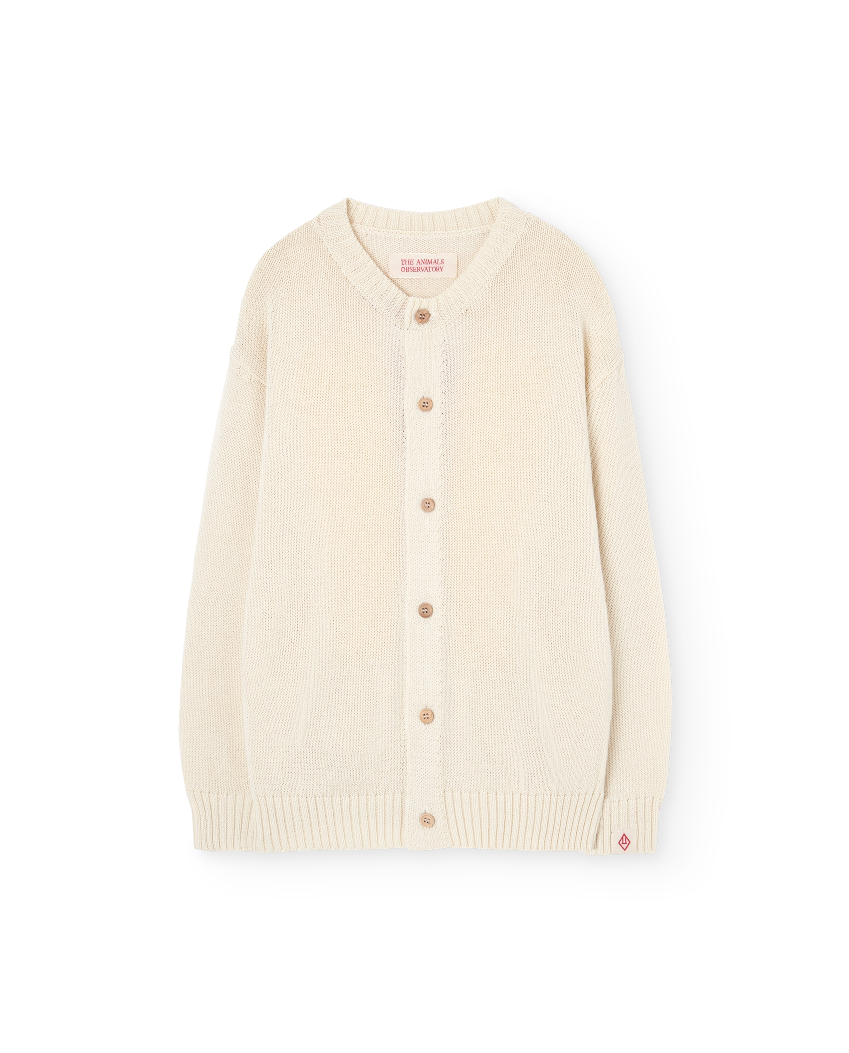 Ecru Toucan Cardigan PRODUCT FRONT