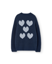 Navy Racoon Cardigan PRODUCT BACK