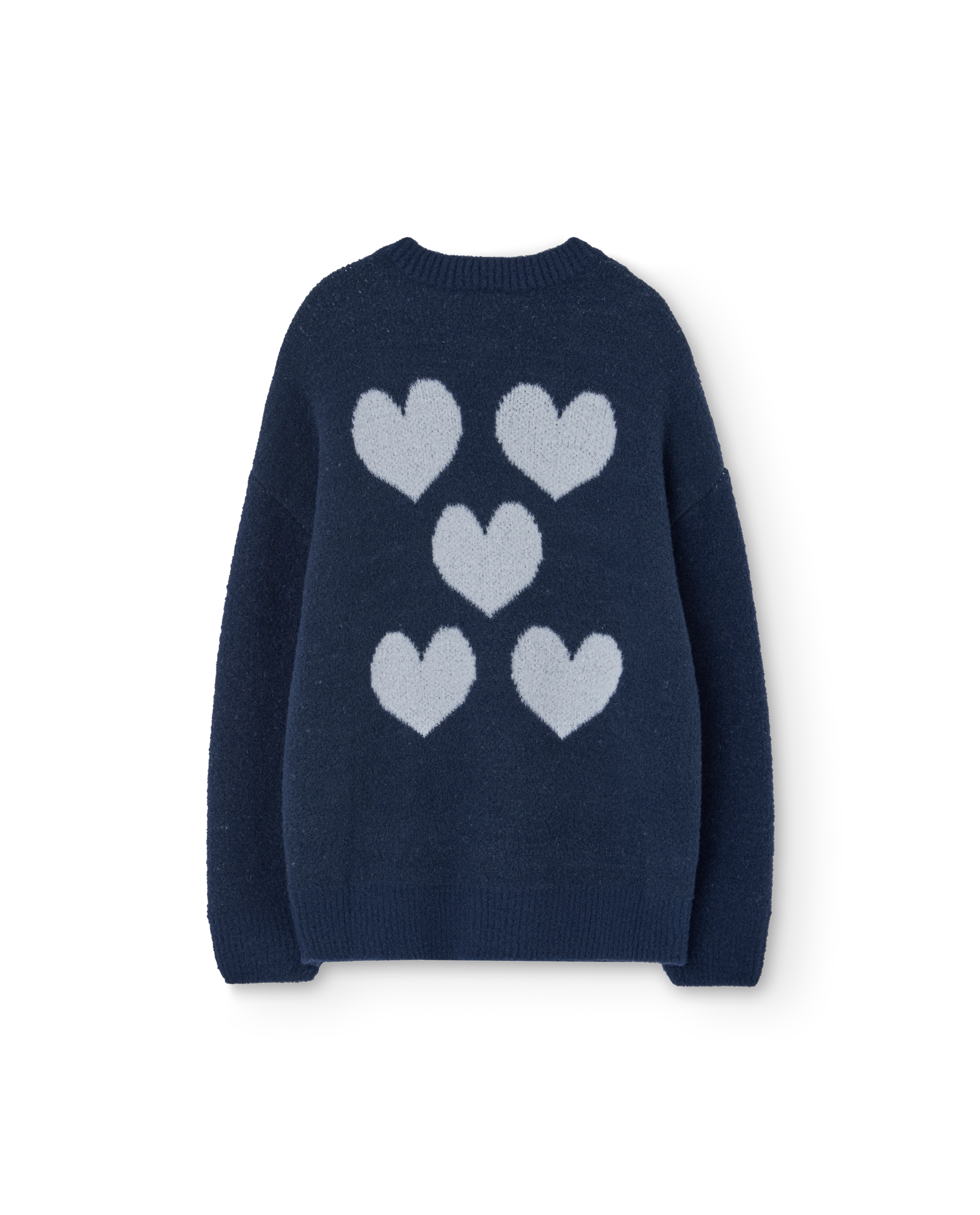 Navy Racoon Cardigan PRODUCT BACK