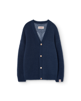 Navy Racoon Cardigan PRODUCT FRONT