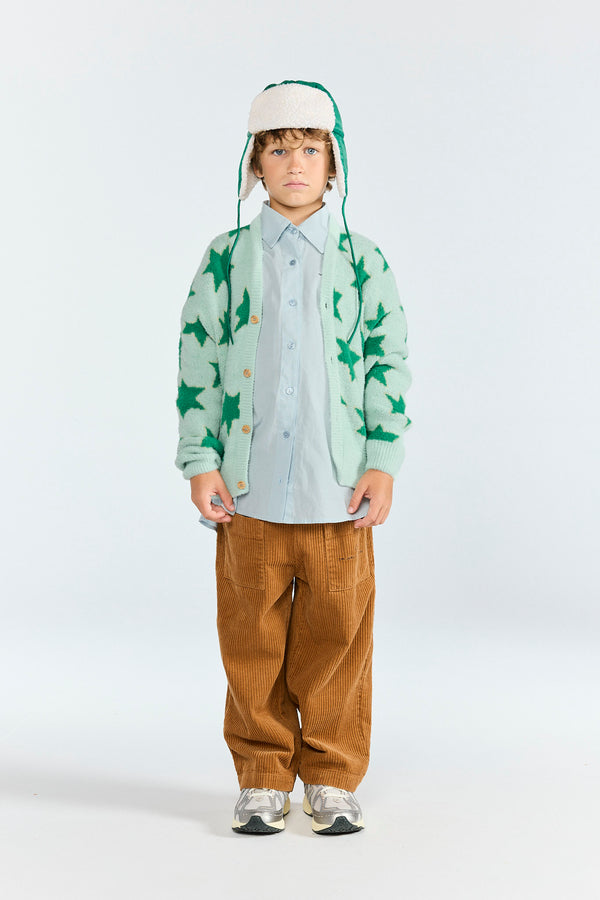 Stars Racoon Cardigan MODEL FRONT