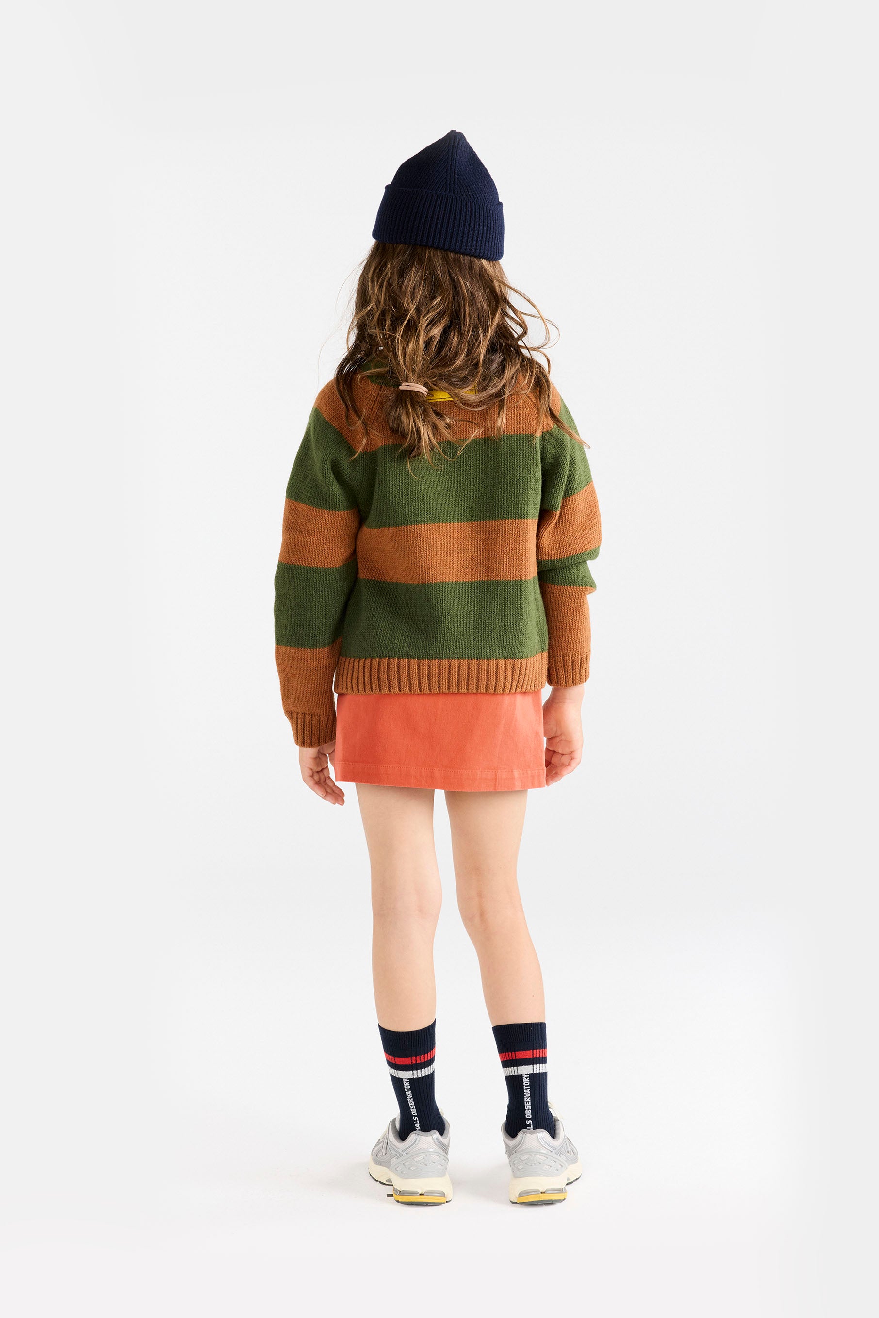 Stripes Brown Boxfish Sweater MODEL BACK