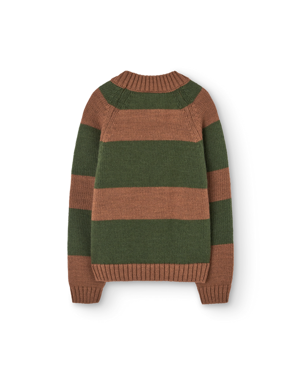 Stripes Brown Boxfish Sweater PRODUCT BACK