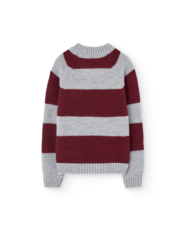 Stripes Grey Boxfish Sweater PRODUCT BACK