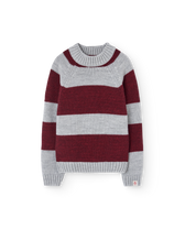 Stripes Grey Boxfish Sweater PRODUCT FRONT