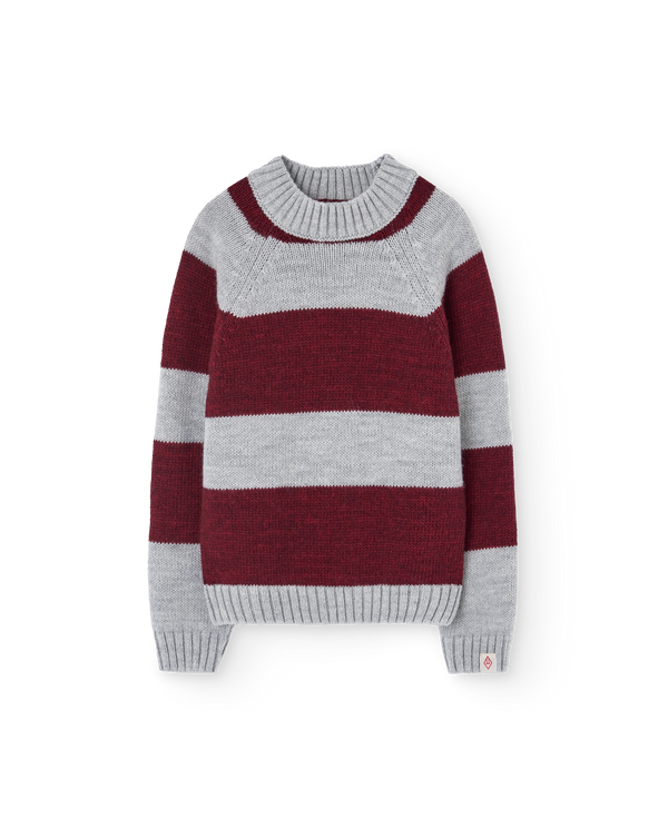Stripes Grey Boxfish Sweater PRODUCT FRONT