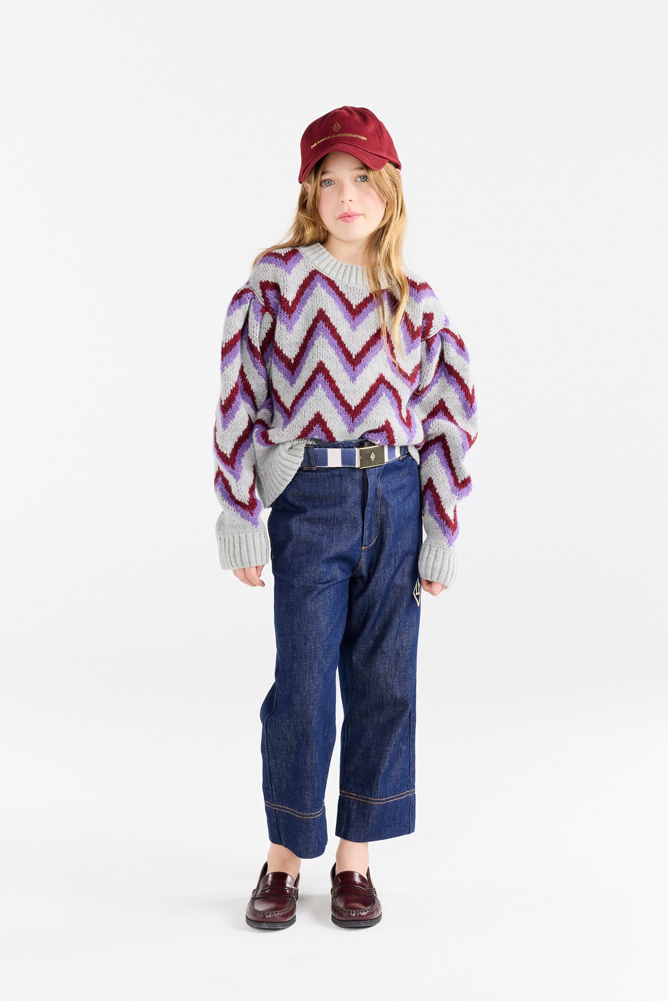 Grey Gollie Sweater MODEL FRONT