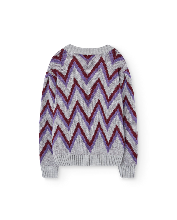 Grey Gollie Sweater PRODUCT BACK