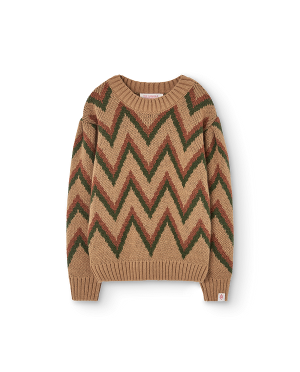 Beige Gollie Sweater PRODUCT FRONT