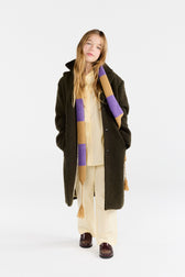 Beige Snake Scarf MODEL FRONT