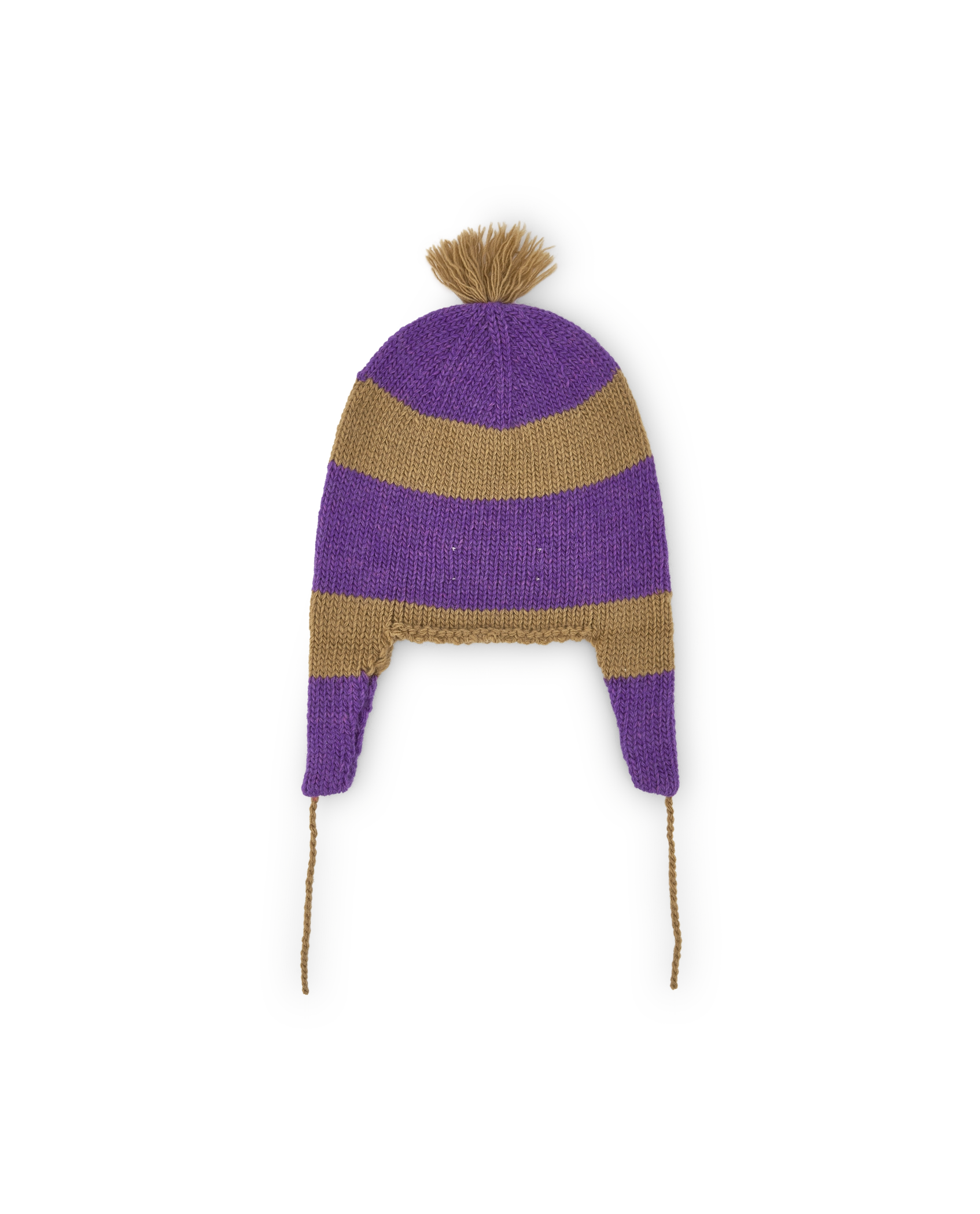 Beige Zebu Beanie PRODUCT BACK