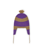 Beige Zebu Beanie PRODUCT BACK