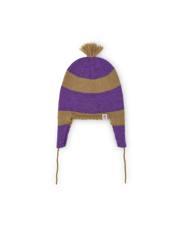 Beige Zebu Beanie PRODUCT FRONT