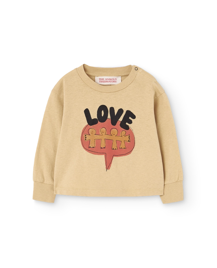 Brown Wapiti Long Sleeve T-Shirt COVER
