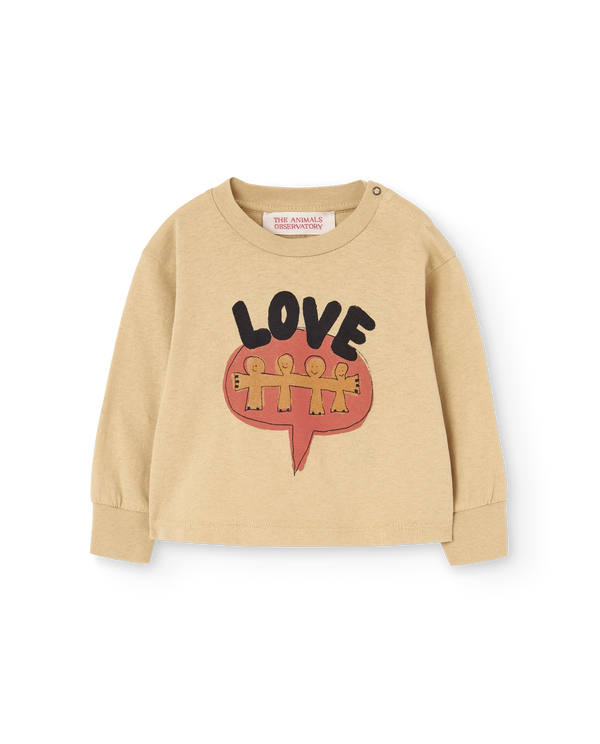 Brown Wapiti Long Sleeve T-Shirt PRODUCT FRONT