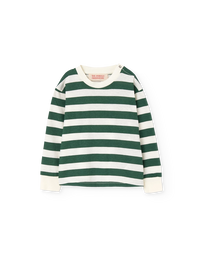 Stripes Green Wapiti Long Sleeve T-Shirt COVER
