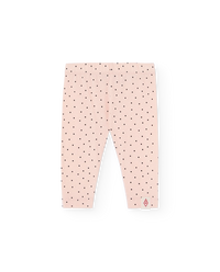 Soft Coral Penguin Leggings COVER