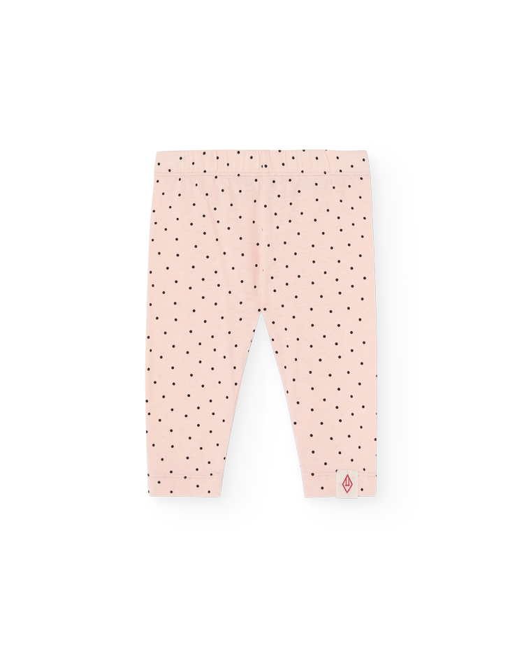 Soft Coral Penguin Leggings COVER