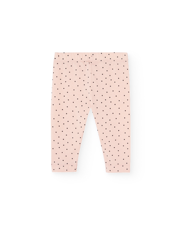 Soft Coral Penguin Leggings PRODUCT BACK