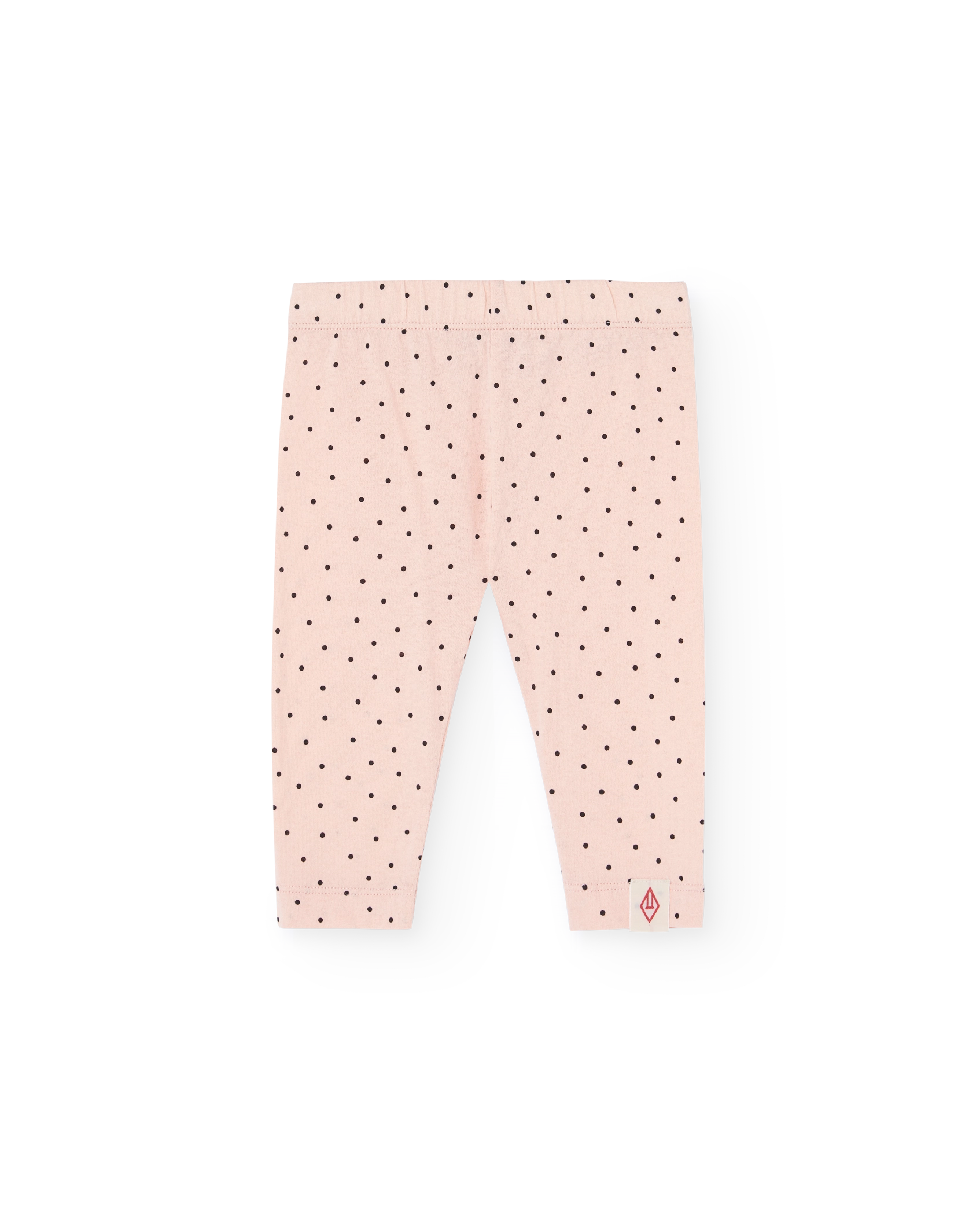 Soft Coral Penguin Leggings PRODUCT FRONT