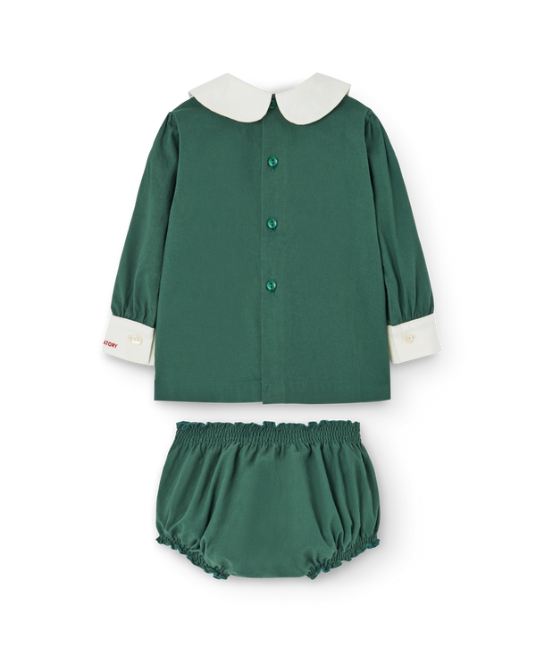 Green Newt Dress PRODUCT BACK